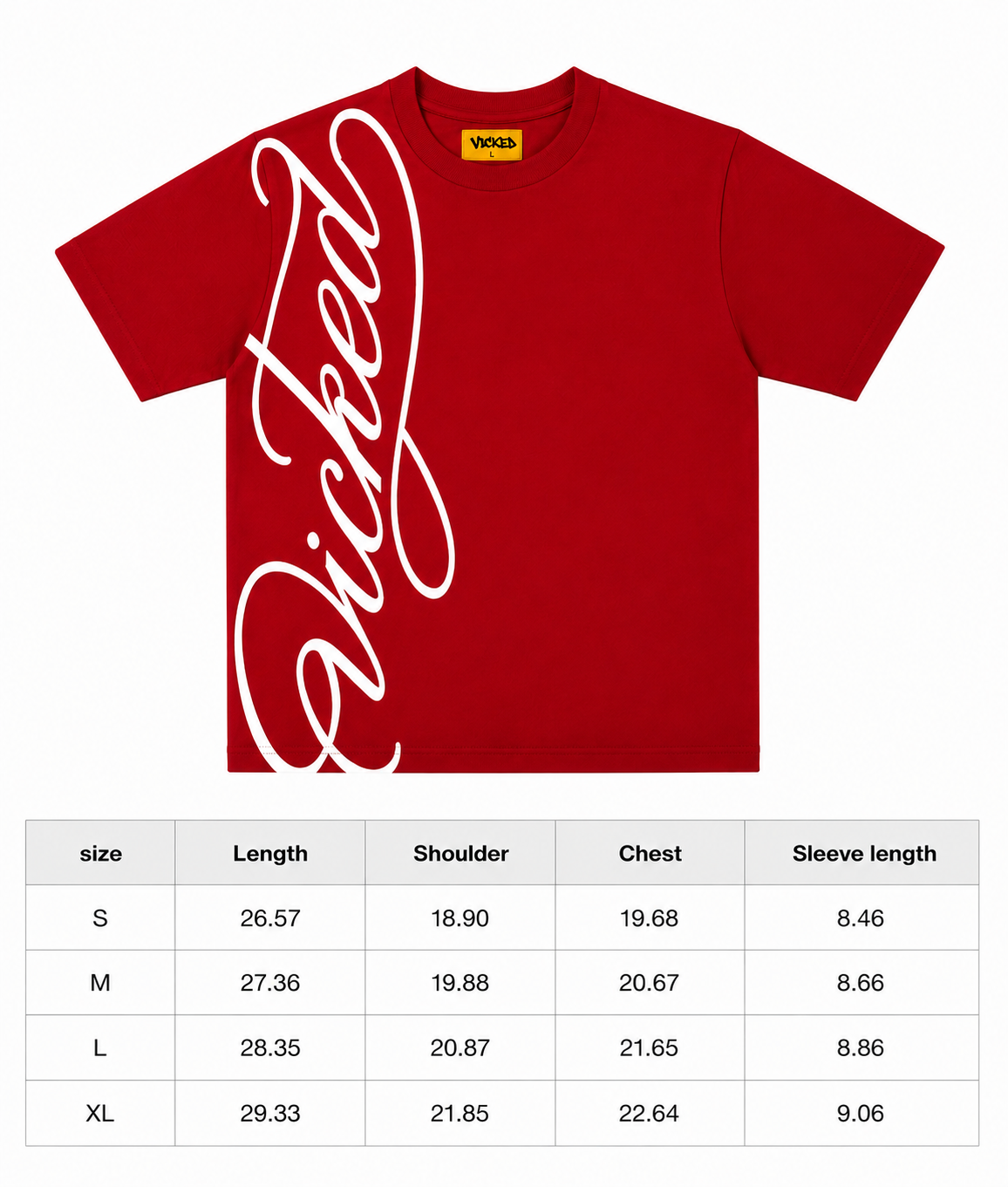 SCRIPT TEE (burgundy)