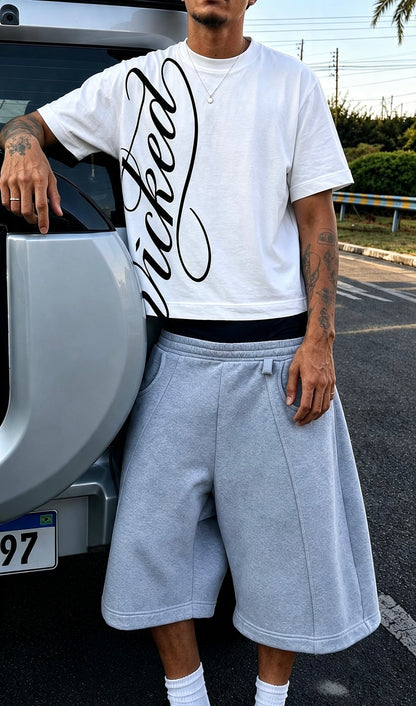 SCRIPT TEE (white)