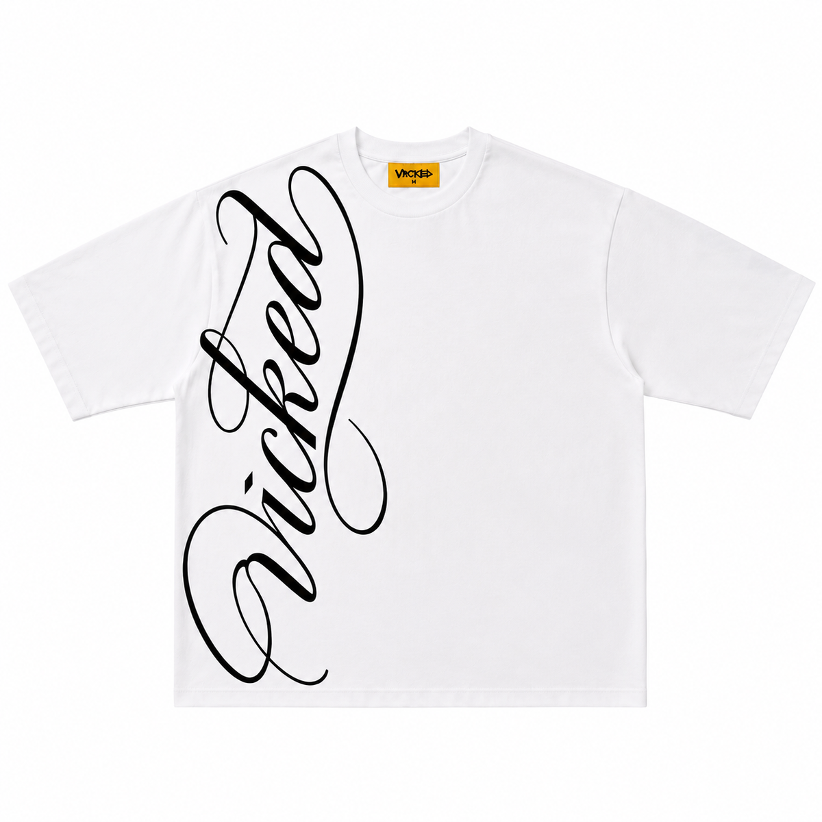 SCRIPT TEE (white)