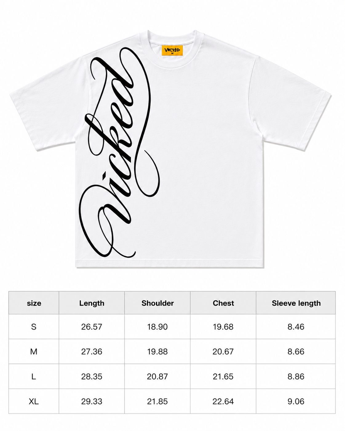 SCRIPT TEE (white)
