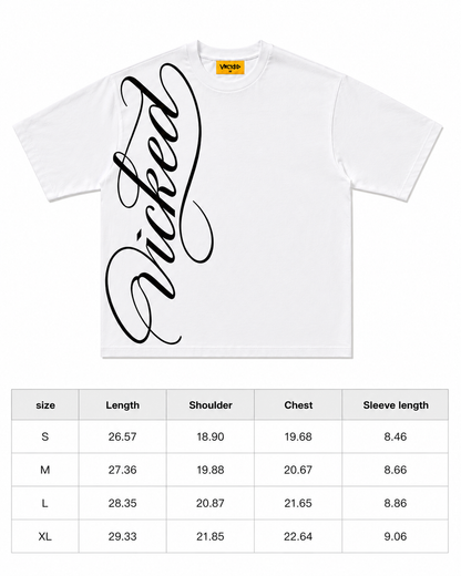 SCRIPT TEE (white)