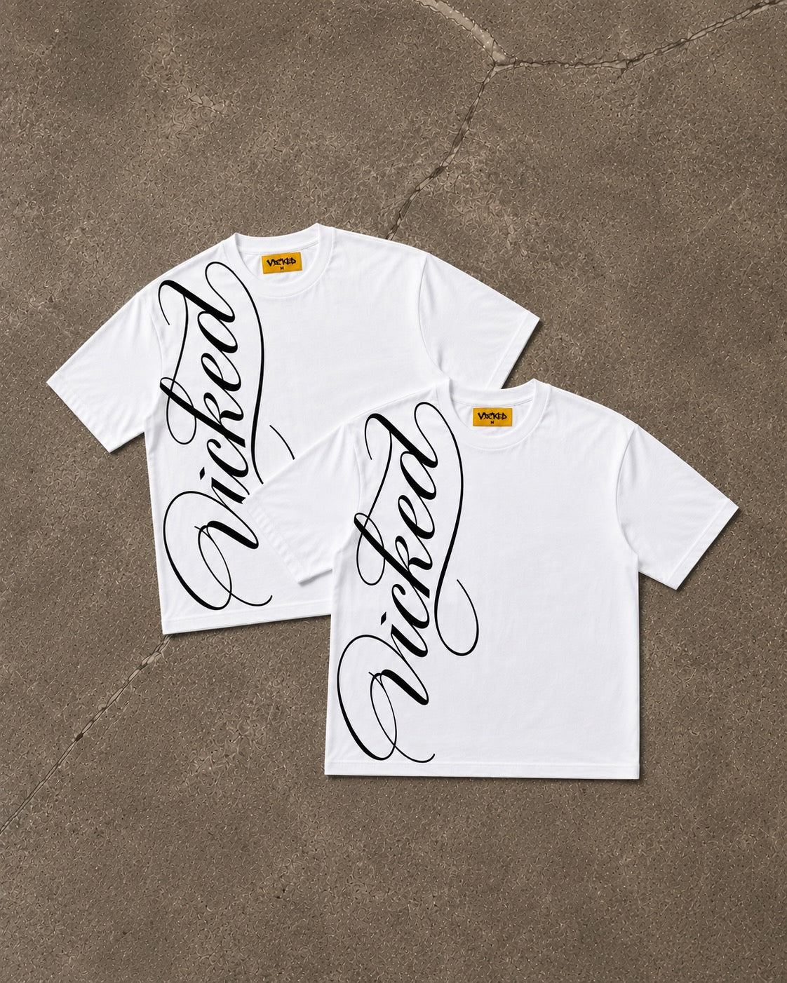 SCRIPT TEE (white)
